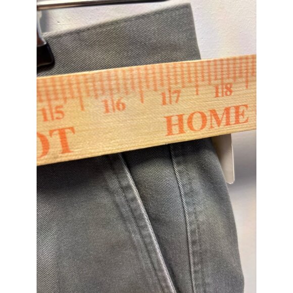 Dockers Khaki Mens Gray Pleated Dress Pants 38W x 31L Cotton Blend Classic Fit - Picture 3 of 14